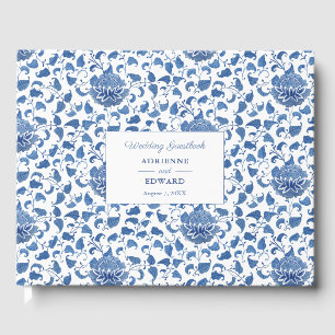 Livre D'or Chinoiserie Chic Classic Mariage Bleu