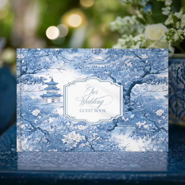 Livre D'or Chinoiserie Motif Calligraphie encadrée ID1094 (Créateur téléchargé)
