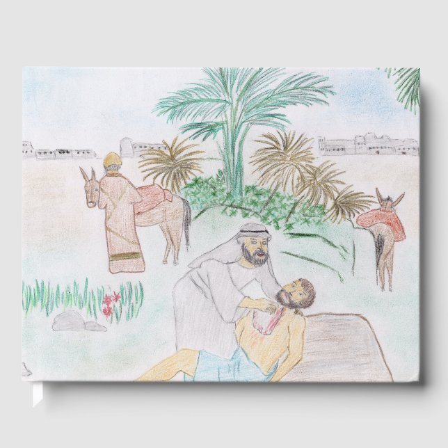 Livre D'or Christian Artwork Le bon samaritain (Recto)