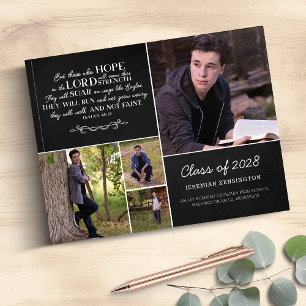 Livre D'or Christian Bible Verse Photo Collage Graduation