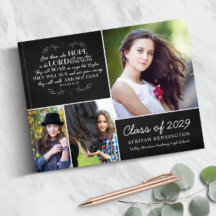 Livre D'or Christian Bible Verse Photo Collage Graduation