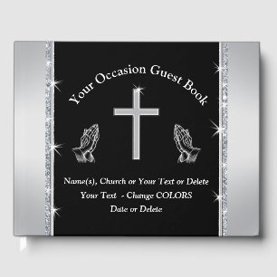 Livre D'or Christian Guest Book for Any Occasion and Colors