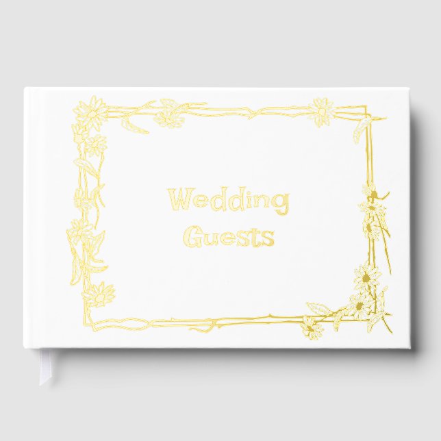 Livre D'or Christian Wedding Guest Book Customizeable  (Recto)