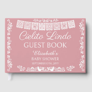 Livre D'or Cielito Lindo Fête Prénatale Rose Rosé Bébé