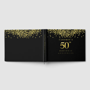 Livre D'or Cinquantième anniversaire personnalisé élégant noi