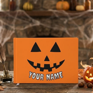 Livre D'or Citrouille orange personnalisée Halloween Votre no