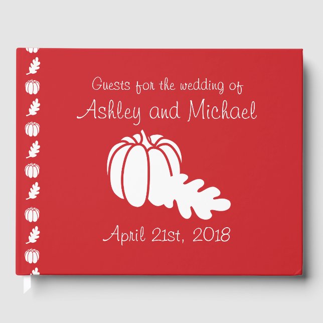 Livre D'or Citrouille Patch dans Cherry Guest Book (Recto)