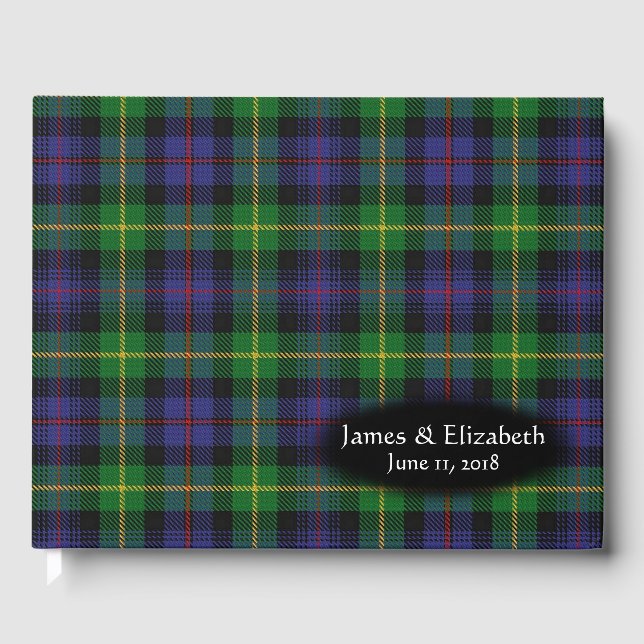 Livre D'or Clan écossais Farquharson Tartan Plaid Mariage (Recto)