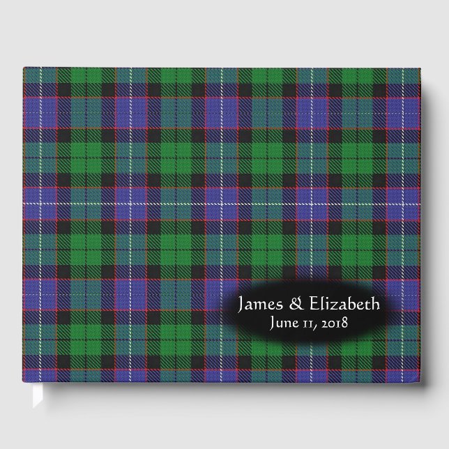 Livre D'or Clan écossais Galbraith Tartan Plaid Mariage (Recto)