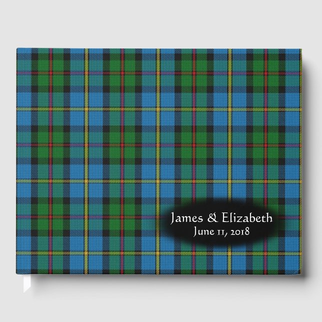 Livre D'or Clan écossais MacLeod Tartan Plaid Mariage (Recto)