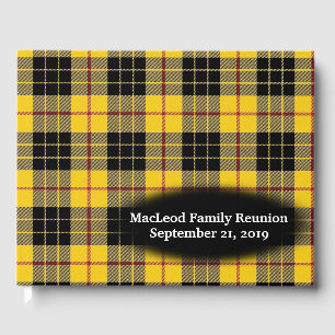 Livre D'or Clan MacLeod de Lewis Tartan Plaid Family Reunion