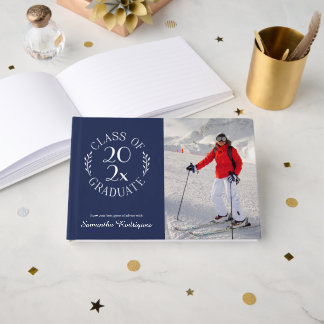 Livre D'or Classe de 2025 Grad Photo Motif de la Marine