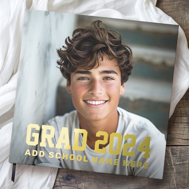 Livre D'or Classe de licence de photographie du nom de l'anné (Photo grad class of year name or school graduation guest book)