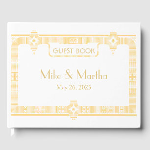 Livre D'or Classé Vintage Great Gatsby Art Déco Mariage invit