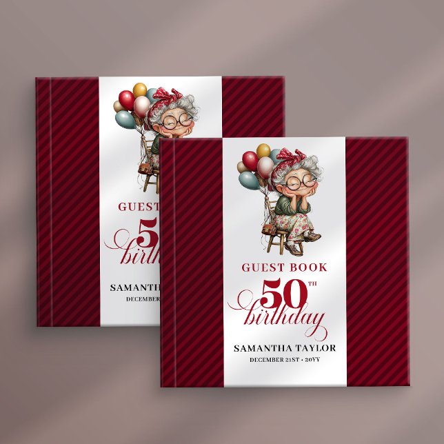 Livre D'or Classic fun 50th lady birthday guest memory book (Classic fun 50th lady birthday guest memory book)