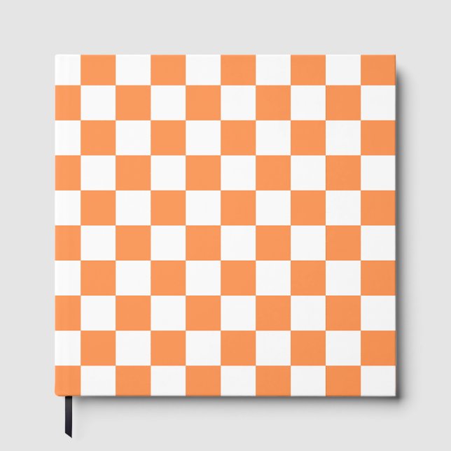 Livre D'or Classic visual salmon checkerboard  (Recto)