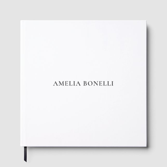 Livre D'or Classical Minimalist Professional Plain (Recto)