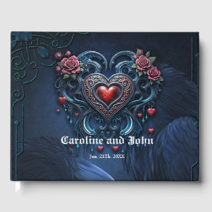 Livre D'or Coeur gothique conçu avec talent