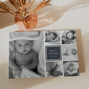 Livre D'or Collage photo noir et blanc Christening ou Baptême