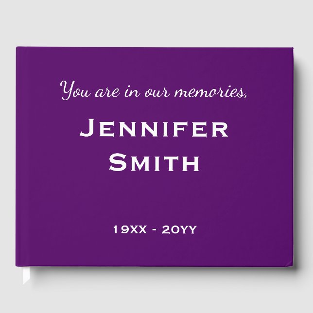 Livre d'or commémoratif de base et minimale (Recto)