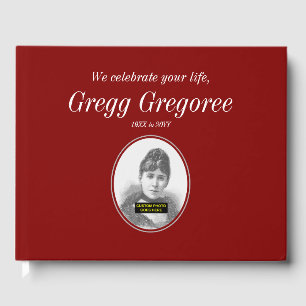 Livre d'or Condoléances de deuil et minimaliste