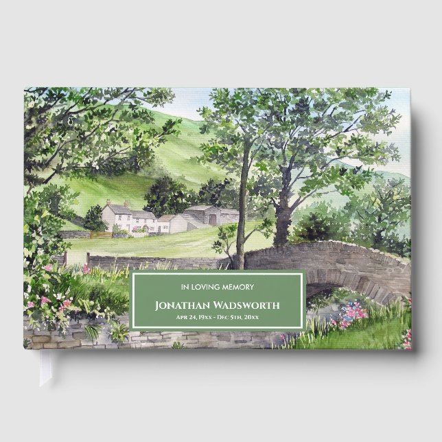 Livre D'or Condolence Farmhouse Thirlmere Cumbria Angleterre (Recto)