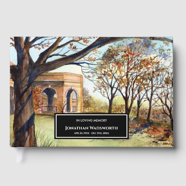 Livre D'or Condolence The Valley Gardens Harrogate Angleterre (Recto)