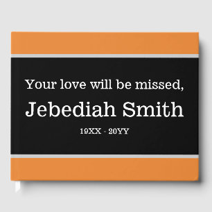 Livre d'or Condolences minimalistes et simples
