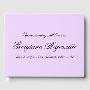 Livre d'or Condolences simples et basiques