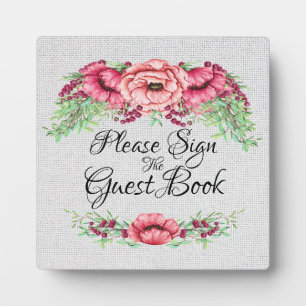 Livre d'or Connexion Plaque