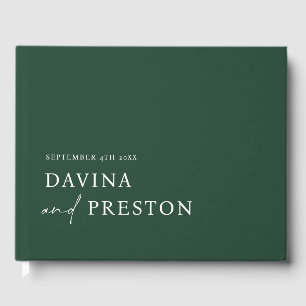 Livre D'or Contemporain Script Moderne Simple Minimaliste VER
