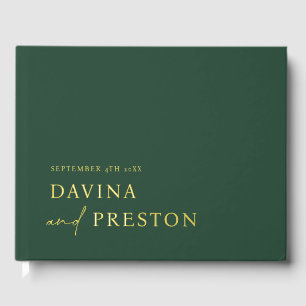 Livre D'or Contemporain Script Moderne Simple Minimaliste VER