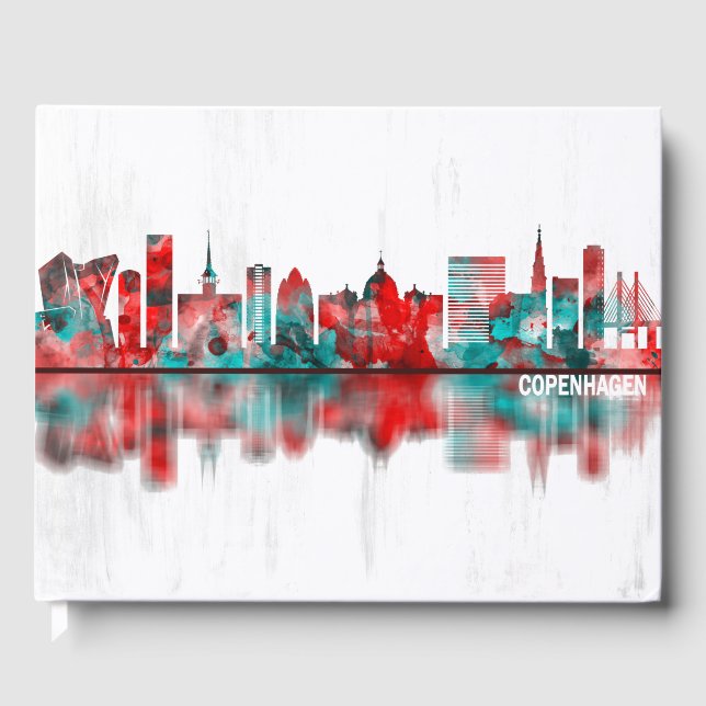 Livre D'or Copenhague Danemark Skyline (Recto)
