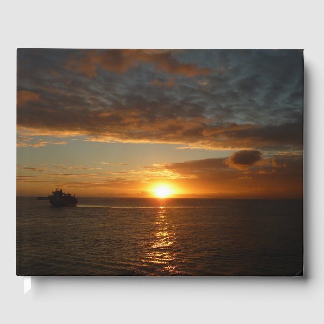 Livre D'or Coucher de soleil sur la mer II (Recto)
