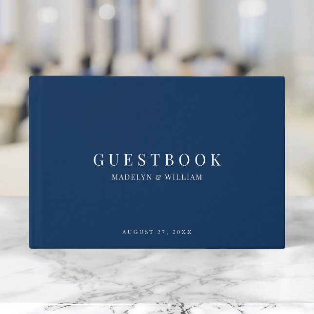 Livre D'or Couleur de fond éditable Mariage Classique Moderne (Créateur téléchargé)