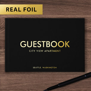Livre D'or Couleur de fond modifiable Sans empattement Modern