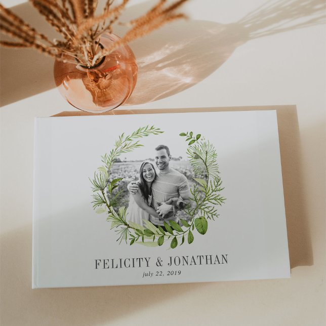 Livre D'or Couronne de prairie sauvage | Mariage photo (Créateur téléchargé)