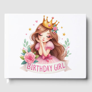 Livre D'or Couronne de princesse d'anniversaire