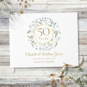 Livre D'or Couronne de verdure pour les 50 ans de mariage