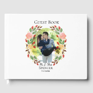 Livre D'or Couronne florale de mariage printanière Photo