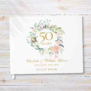 Livre D'or Couronne florale pour le jubilé d'or du 50e annive