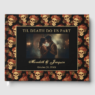 Livre D'or Crâne gothique Jusqu'à la mort Faites-nous partie