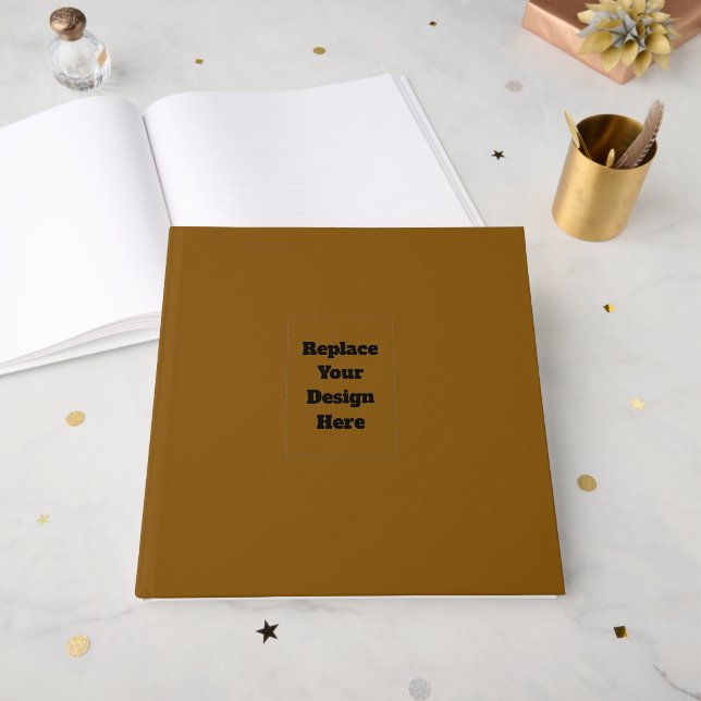 Livre D'or Create Your Own Brown (Recto ouvert)