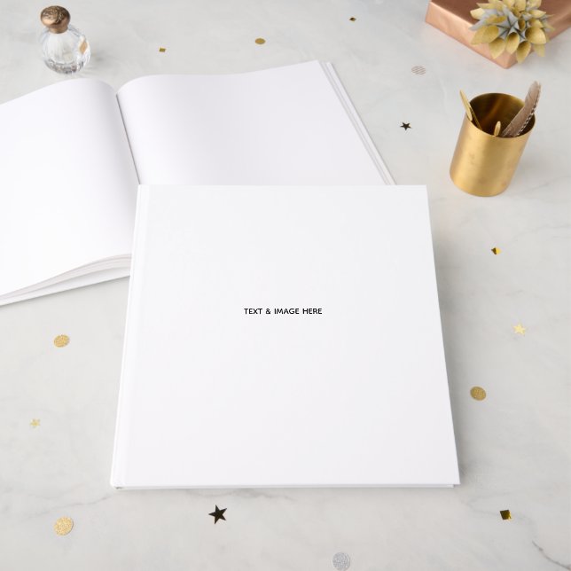 Livre D'or Créez votre propre blanc (Recto ouvert)