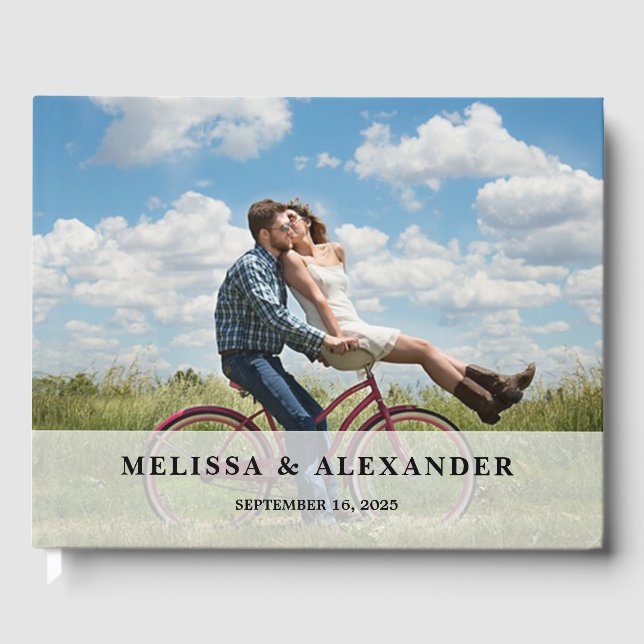 Livre D'or Créez votre propre marié marié photo mariage moder (Recto)