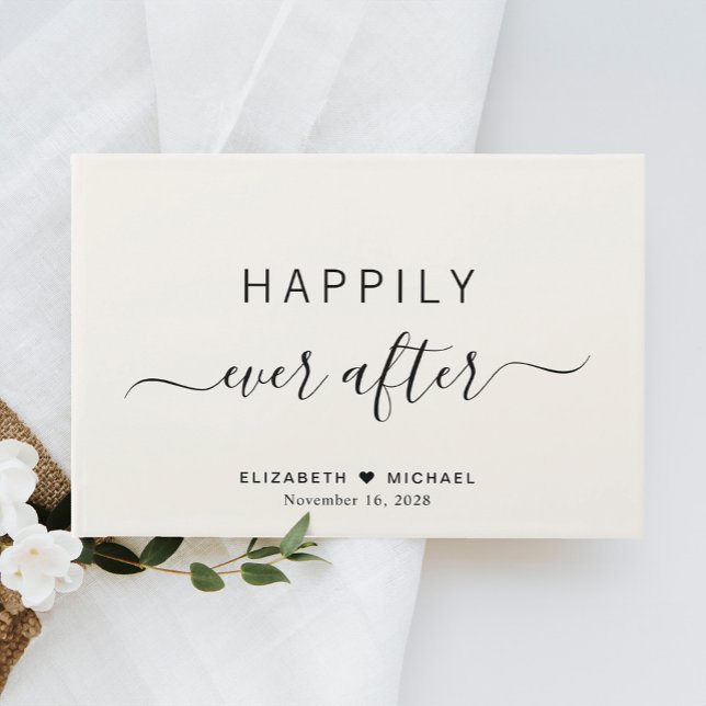 Livre D'or Crème de Mariage Happily Ever After (Créateur téléchargé)