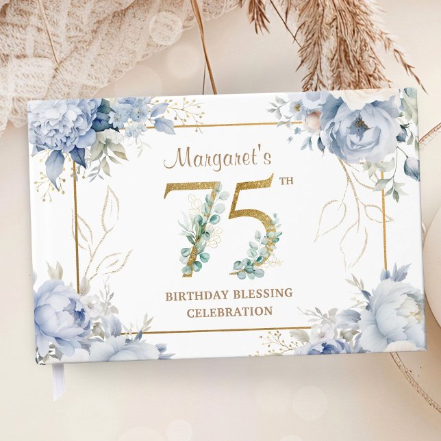 Livre D'or Custom 75th Birthday Guest Book (Créateur téléchargé)