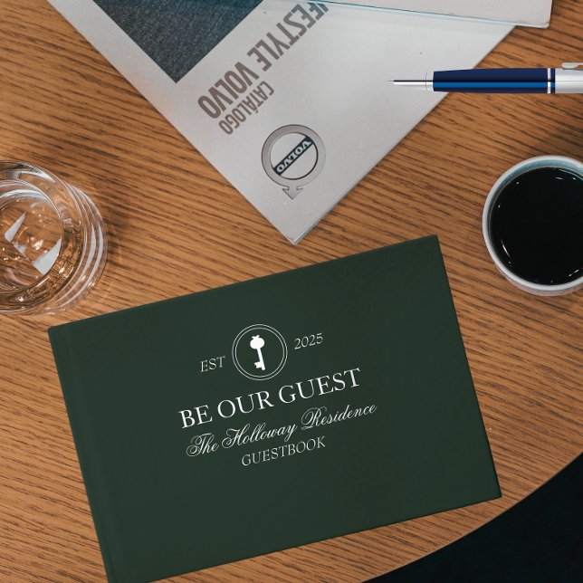 Livre D'or Custom Classic Soyez Notre Guest Book (Looking for the perfect gift for hostess in your life? What's better than a personalized guestbook?)