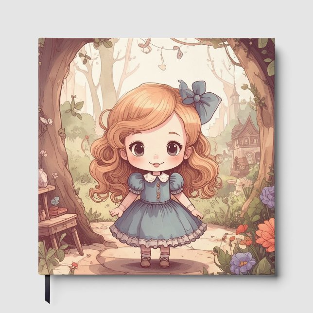 Livre D'or Cute Alice in Wonderland Whimsical Woodland Art (Recto)