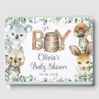Cute Australian Animals Verdure Baby shower Garçon